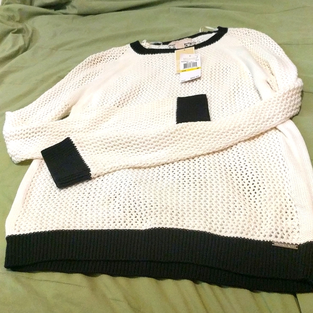 2/$25 MK knit two-tone sweater M